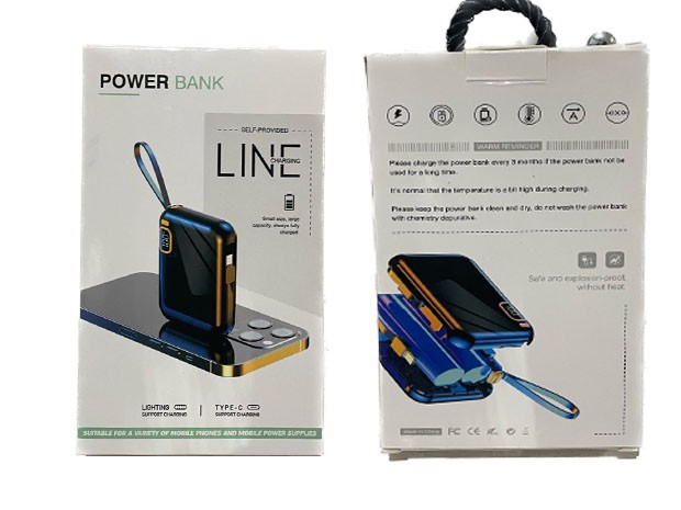 &u+ POWER BANK 15000MAH COMPACTO + CABLE IPHONE (8706)